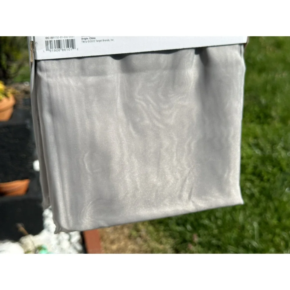 ⚡️2 pc Sheer Voile Window Curtain Panel Gray - Room‎ Essentials - 60